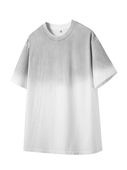 Men's Oversized Cotton T-Shirt with Gradient Color