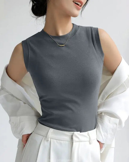 Women's Vest with Round Neck – Comfortable & Stylish Women's Tank Top