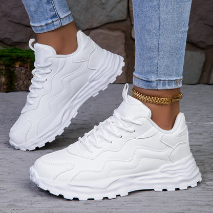 Breathable Women's Vulcanized Platform Casual Sneakers