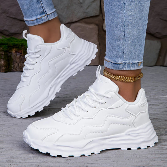 Breathable Women's Vulcanized Platform Casual Sneakers