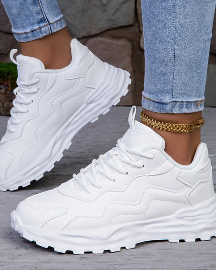 Breathable Women's Vulcanized Platform Casual Sneakers
