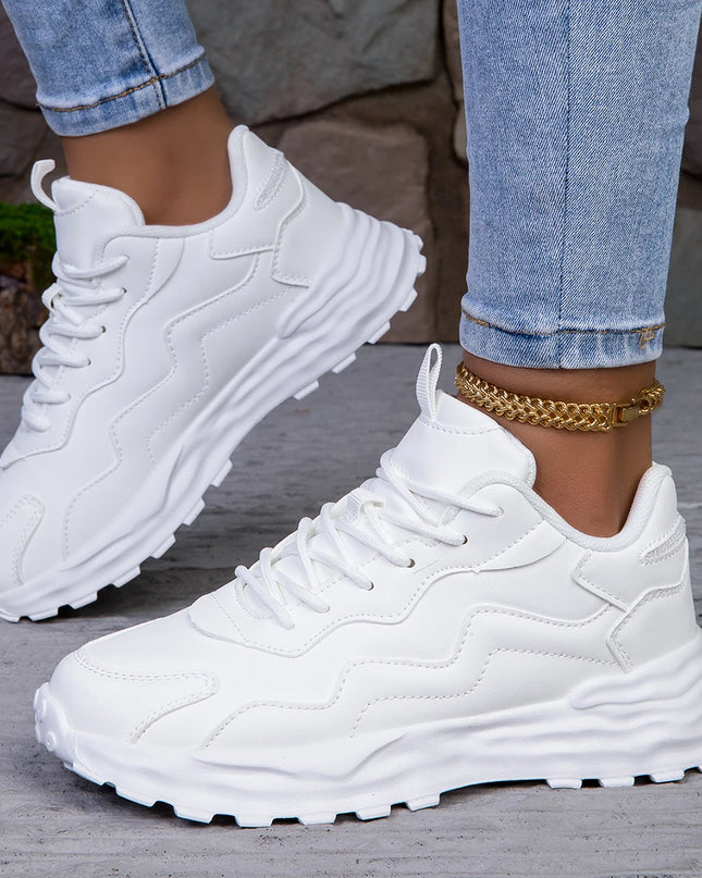 Breathable Women's Vulcanized Platform Casual Sneakers