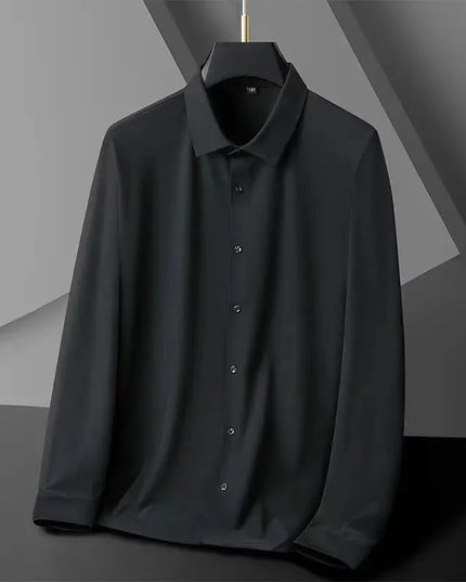 High-Stretch Men's Short Sleeve Casual Shirt