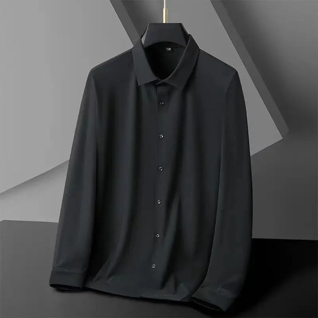 High-Stretch Men's Short Sleeve Shirt - Casual, Breathable, and Abrasion-Resistant