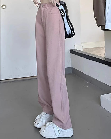 Vintage Women's Wide-Leg High-Waist Pants