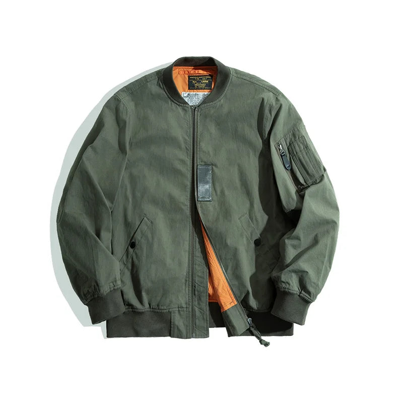 Men's Bomber Zipper Jacket -  Stylish Men's Casual Style Outwear
