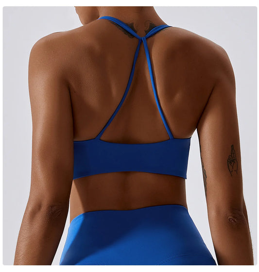Women's High-Waisted Scrunch Sports Bra And Shorts