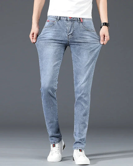 Men's Slim Fit Stretch Jeans - Comfortable Slim Fit Pants