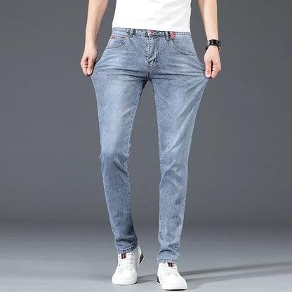 Men's Slim Fit Stretch Jeans - Comfortable Slim Fit Pants
