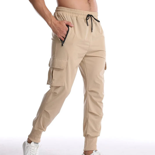 Men's Thin, Loose-Fit, Quick-Drying Stretch Sweatpants – Comfortable & Breathable Athletic Joggers
