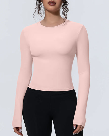 Women’s Long-Sleeve Slim-Fit Breathable Sports Top
