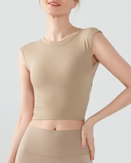 Women's Breathable Push-Up Sports Crop Top