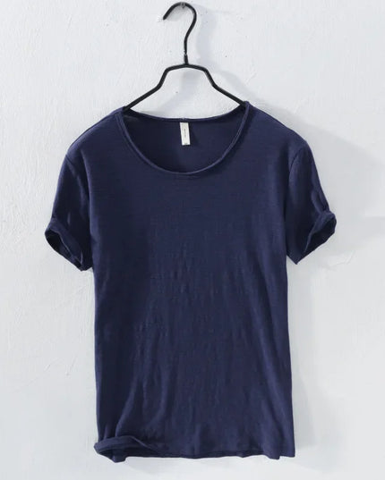 Men's Lightweight Cotton Slim-Fit T-Shirt - Breathable and Comfortable Tee