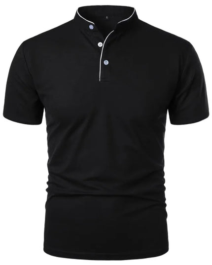 Men's Breathable Half-Button T-Shirt