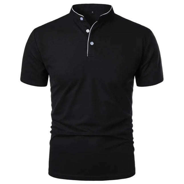 Men's Breathable Half-Button T-Shirt