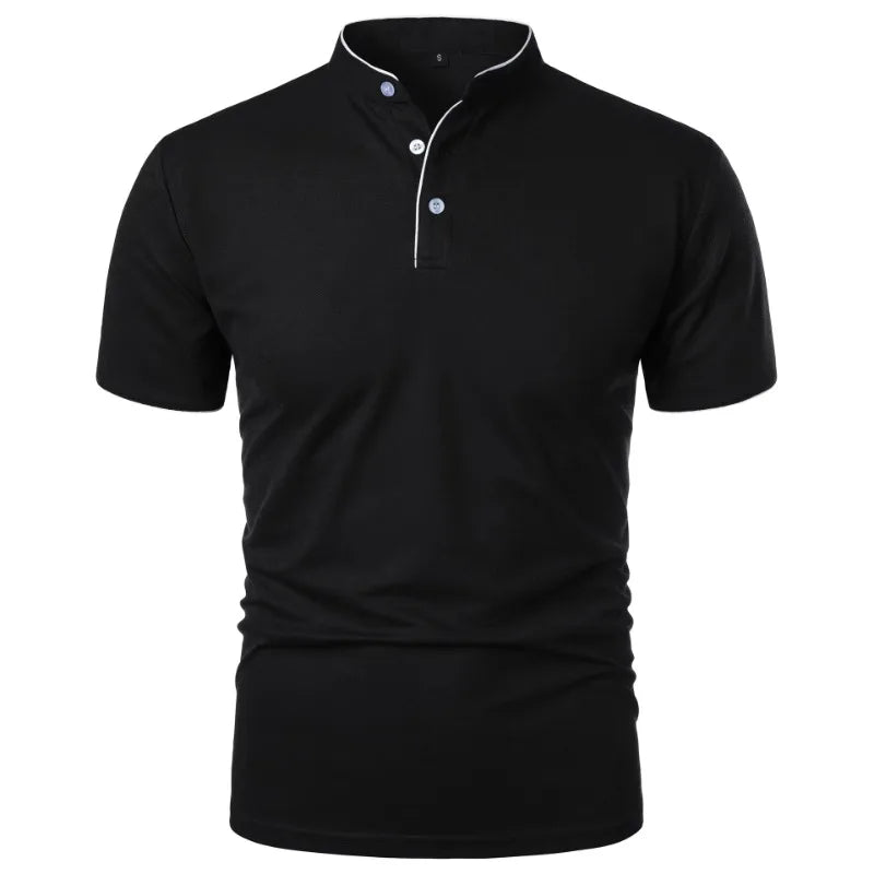 Men's Breathable Half-Button T-Shirt