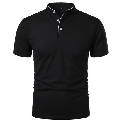 Men's Breathable Half-Button T-Shirt