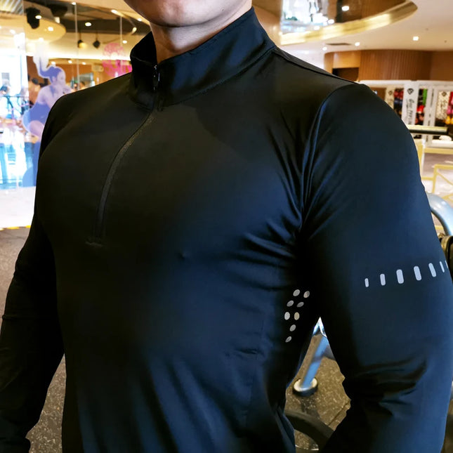 Men's Athletic Long Sleeve Compression Sweater