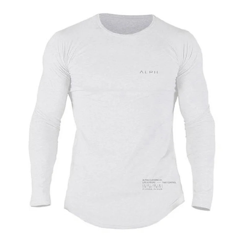 Men's Alph Fitness Cotton Casual Long Sleeve Sweater