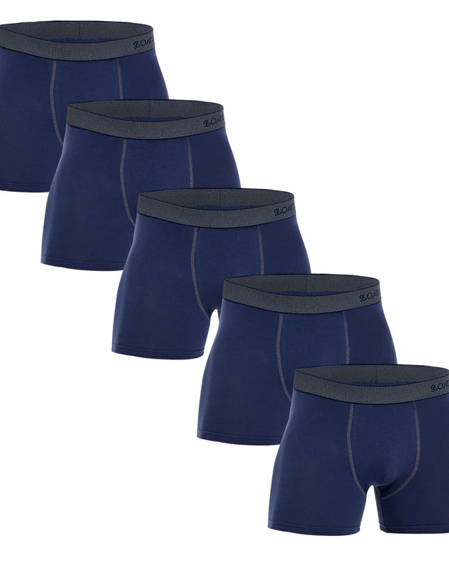 5-Pack Men's Cotton Boxer Shorts – Comfortable Breathable Boxers for Men