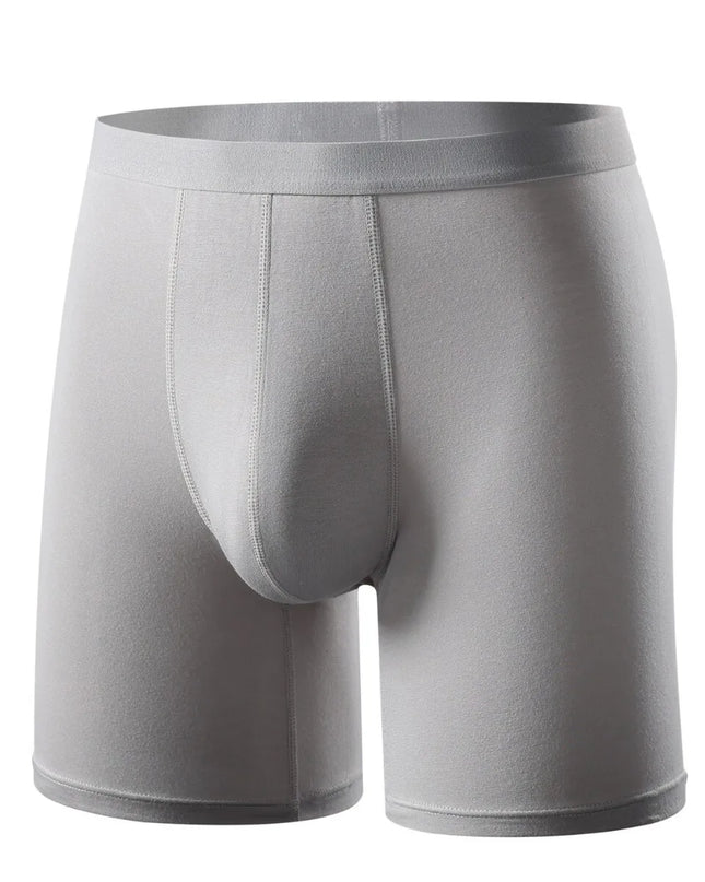 Men's Long Leg Boxer Briefs Multipack - 95% Bamboo Fiber & 5% Spandex
