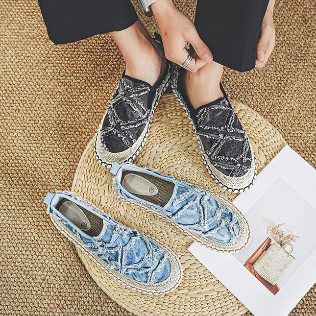 Men's Casual Breathable Canvas Slip-On Loafers