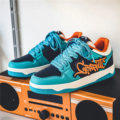 Men's Streetwear Hip Hop Style Sneakers – Trendy Urban Designer Shoes for Men