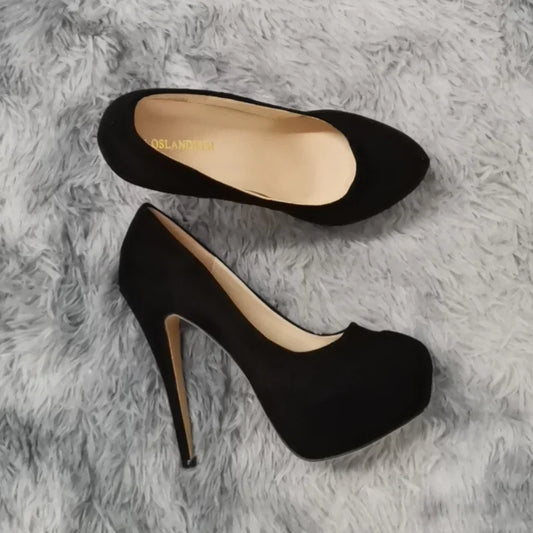 Women's 14cm Platform Heels - Super High Round Toe Stilettos