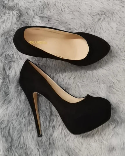 Women's 14cm Platform Heels - Super High Round Toe Stilettos