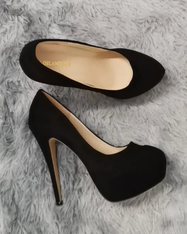 Women's 14cm Platform Heels - Super High Round Toe Stilettos