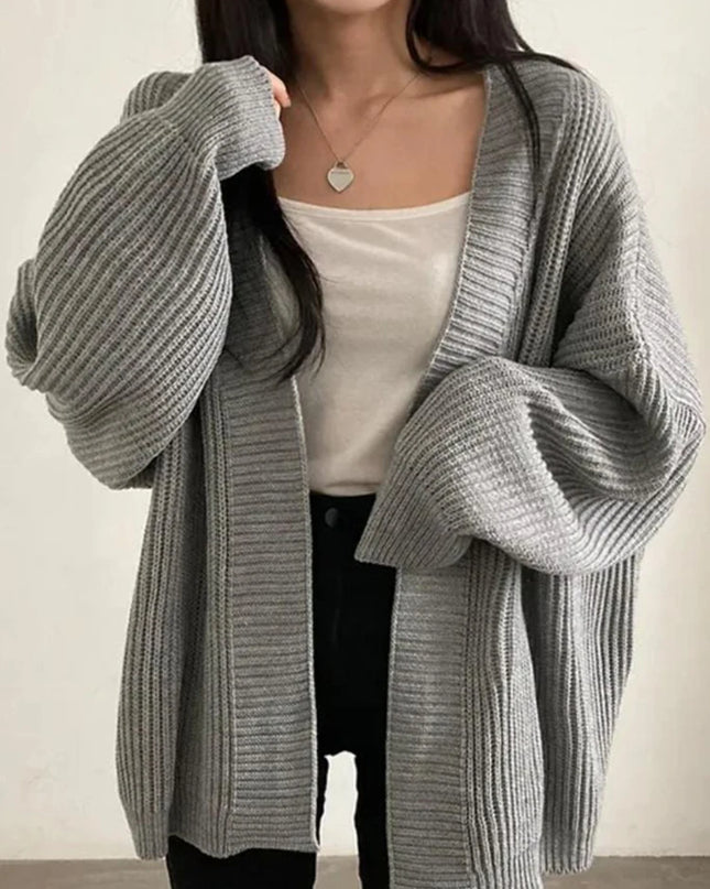 Korean-Inspired Oversized Cardigan Sweater for Women