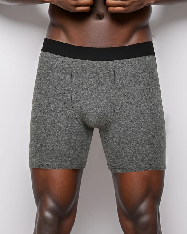 10-Pack Men’s Cotton Mid-Long Boxer Shorts – Comfortable & Breathable Underwear for Men