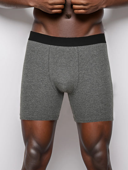 10-Pack Men’s Cotton Mid-Long Boxer Shorts – Comfortable & Breathable Underwear for Men