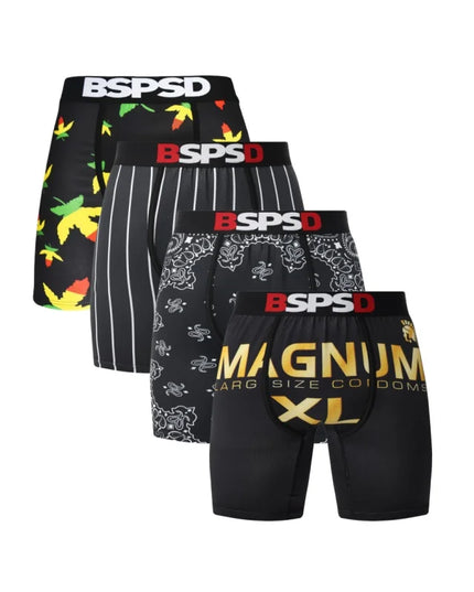 BPSD 4-Pack Men's Breathable Boxer Briefs