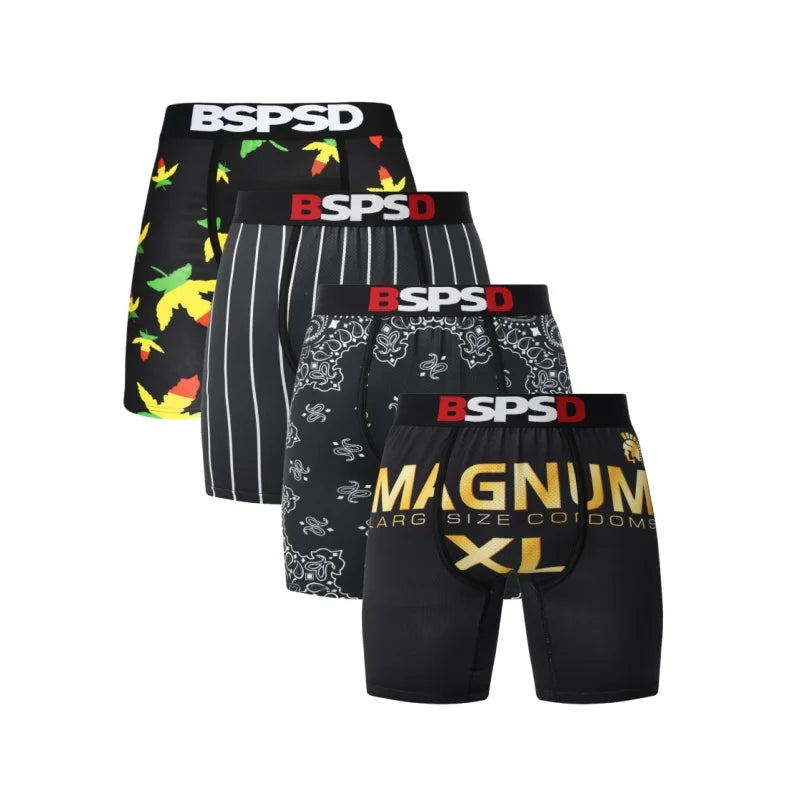 BPSD 4-Pack Men's Breathable Boxer Briefs