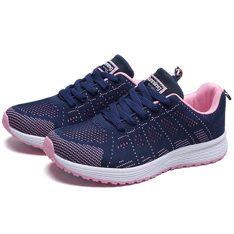 Womens Lightweight  Athletic Sneakers - Breathable Material-Various Colors