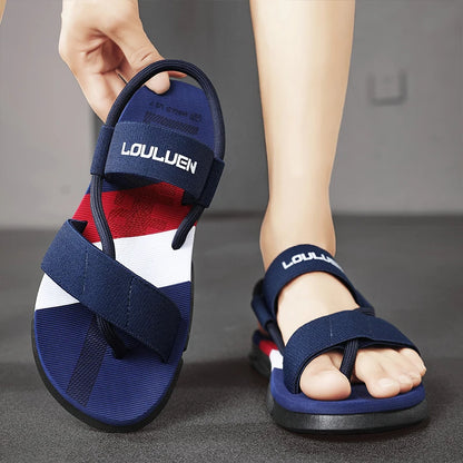 Men's Ankle Wrap Slip-Resistant Slide Slippers - Comfortable and Durable Footwear