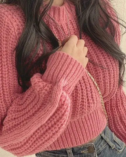 Vintage Harajuku Loose Fit Long Sleeve Women's Sweater