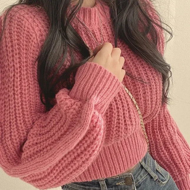 Vintage Harajuku Loose Fit Long Sleeve Women's Sweater