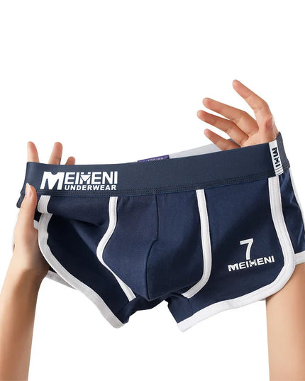 Classic 3-Piece Cotton Boxer Briefs Set for Men - Soft, Breathable, and Absorbent Underwear