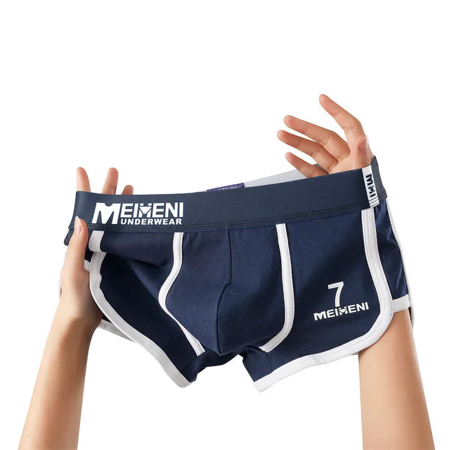 Classic 3-Piece Cotton Boxer Briefs Set for Men - Soft, Breathable, and Absorbent Underwear
