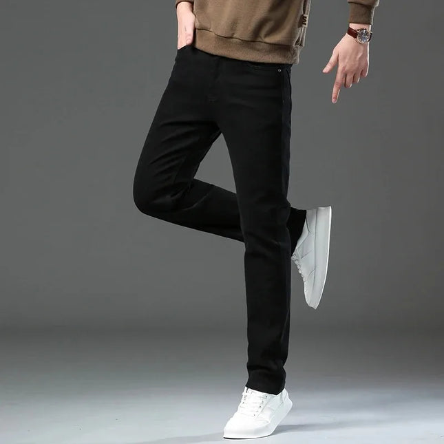 Men's Casual Stretch Straight-Leg Denim Jeans
