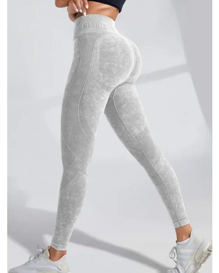 Women’s Seamless High-Waist Yoga Pants with Hip-Lifting and Tummy Control