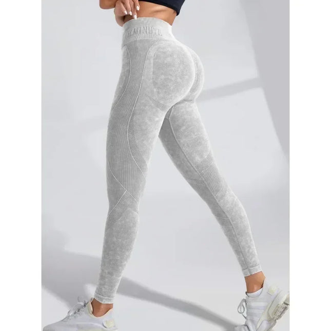 Women’s Seamless High-Waist Yoga Pants with Hip-Lifting and Tummy Control
