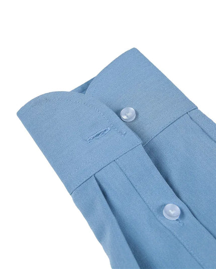 Men's Slim-Fit Wrinkle-Free Casual Collar Shirt with Lapel Design