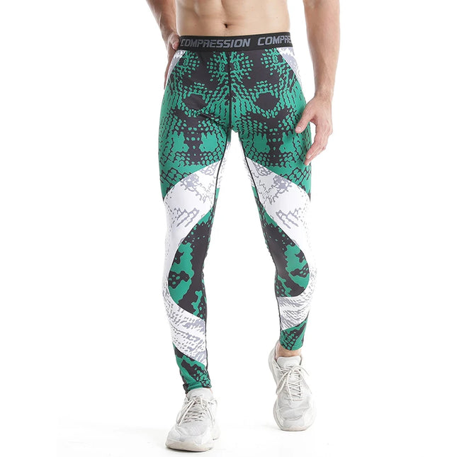 Men's Athletic Compression Pants for Sports and Training