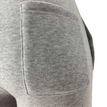 Women's Mid-Waist Thick Stacked Jogger Sweatpants