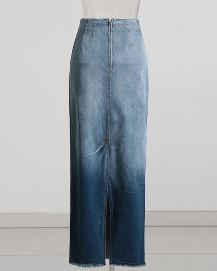 TWOTWINSTYLE Women's High Waist Denim Skirt – Stylish & Trendy Women's Denim Skirt