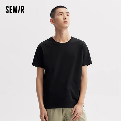 Semir Men's Slim Fit Plain T-Shirt - Comfortable Casual Wear