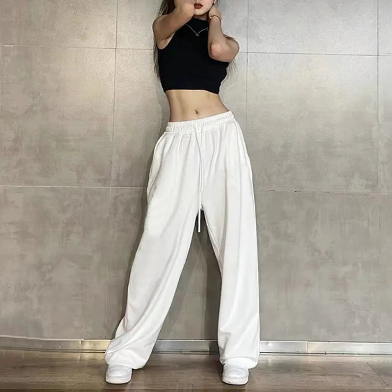 Women's Loose Fit Sweatpants with Drawstring & Elastic Waist